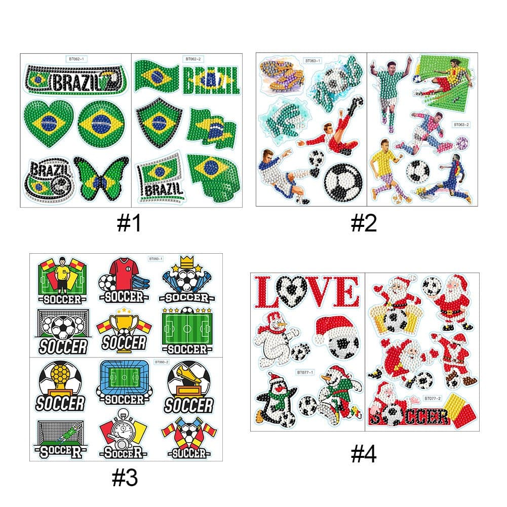 DIY Diamond Painting Football Match Sticker/Football Stickers ktclubs.com