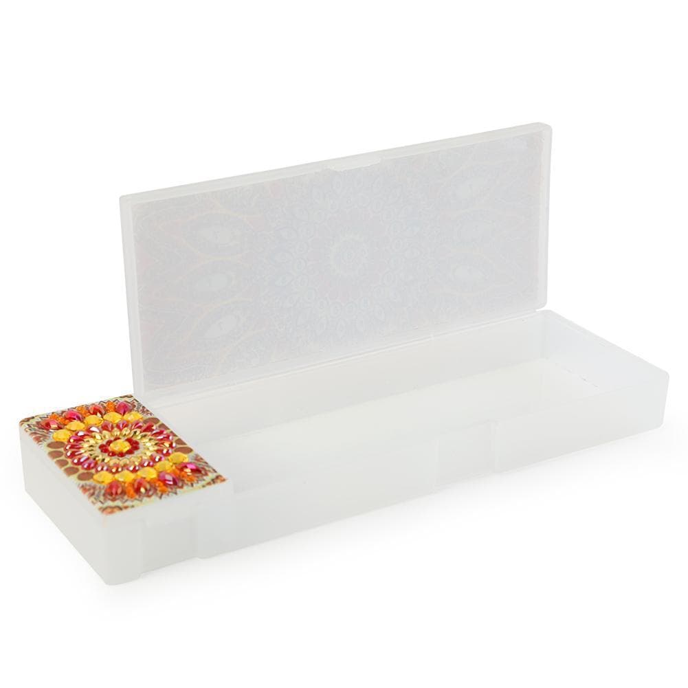 DIY Mandala Special Shaped Diamond Painting Students Pencil Storage Case ktclubs.com
