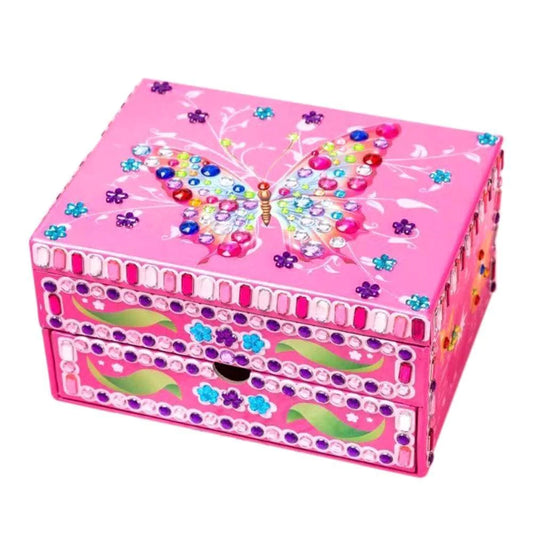 DIY Special Shaped Diamond Painting Butterfly Pattern Jewelry Storage Box ktclubs.com