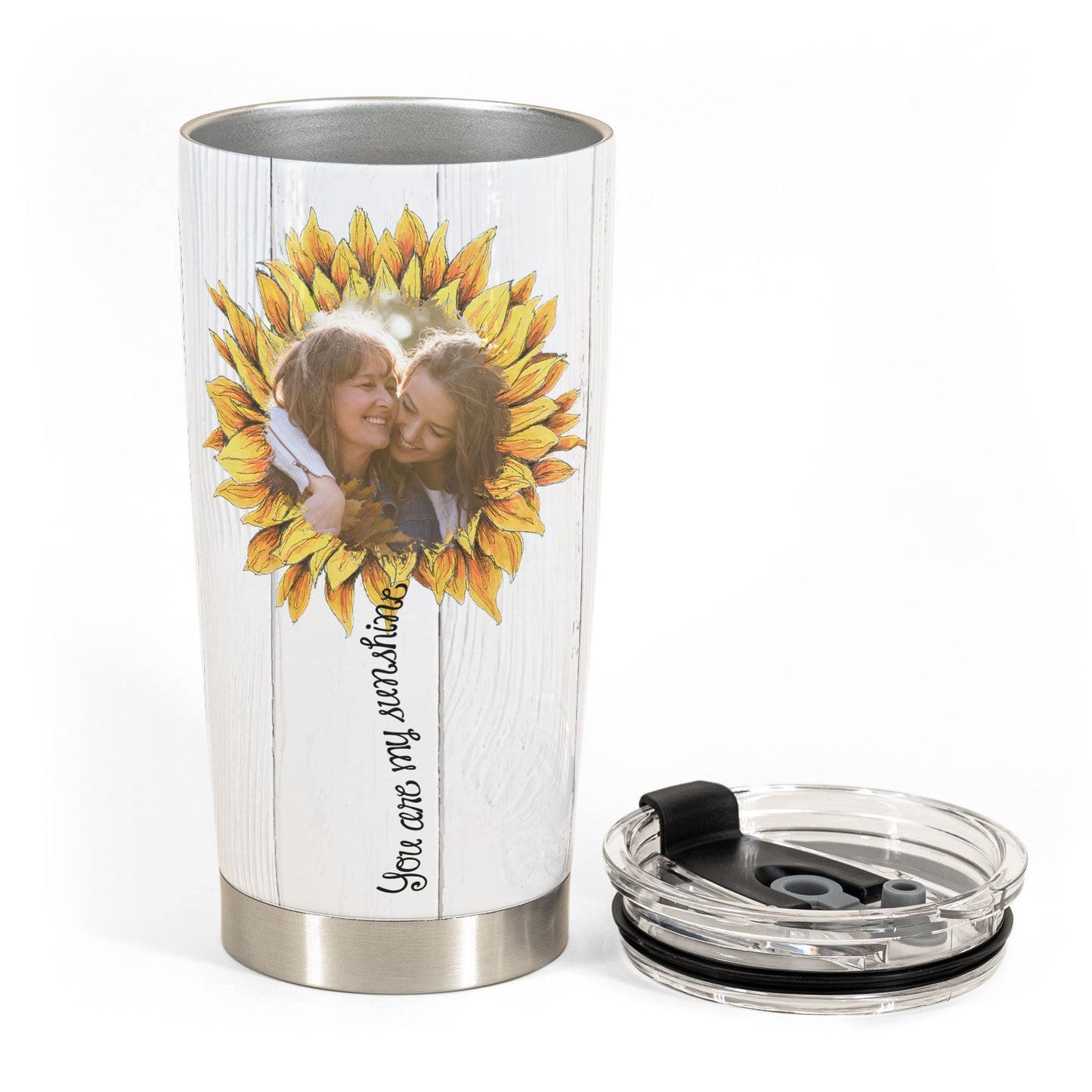 Daughter - Be A Sunflower - Personalized Tumbler Cup - Birthday, Loving Gift For Your Baby, Your Daughter