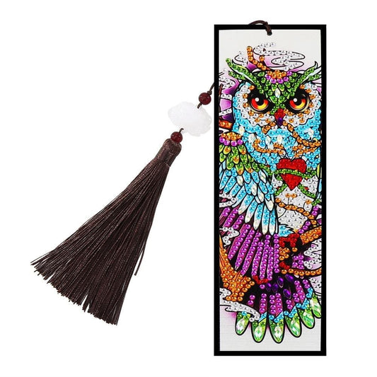 Diamond Painting Bookmark 5D DIY Special Shaped Leather Tassel Crafts Gifts ktclubs.com