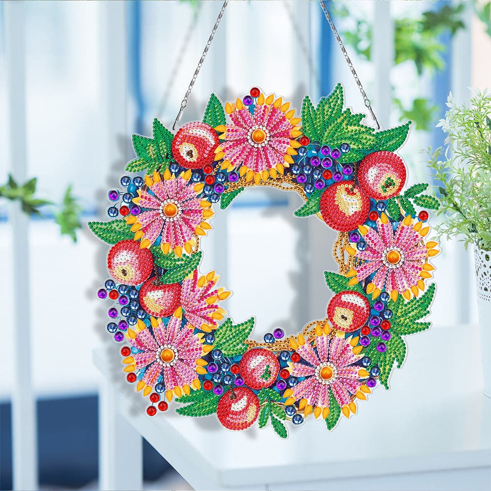 Diamond Painting Flower Wreath Kit ktclubs.com