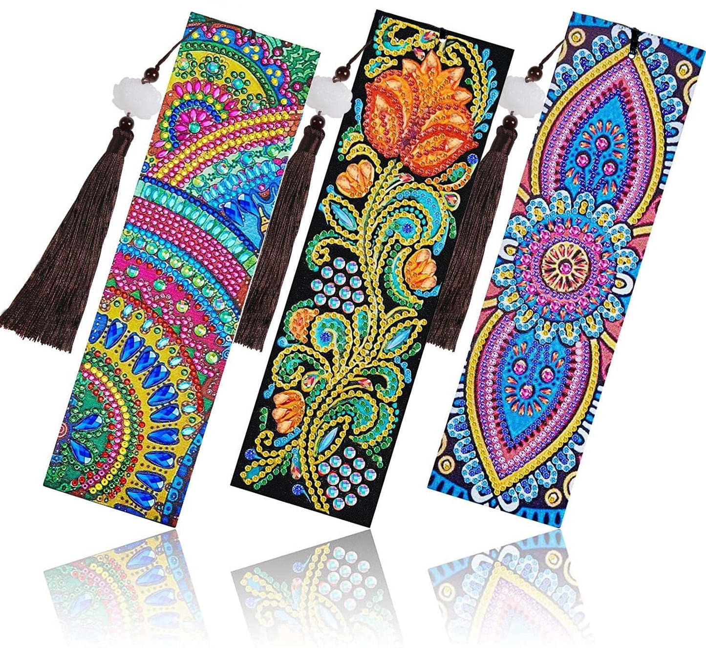 Diy Diamond Painting Bookmarks - Mandala, Embroidered Peacock Bookmarks(set of two) ktclubs.com