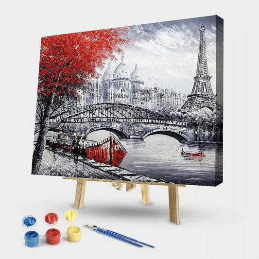 Eiffel Tower-Paint By Numbers 50*40cm ktclubs.com