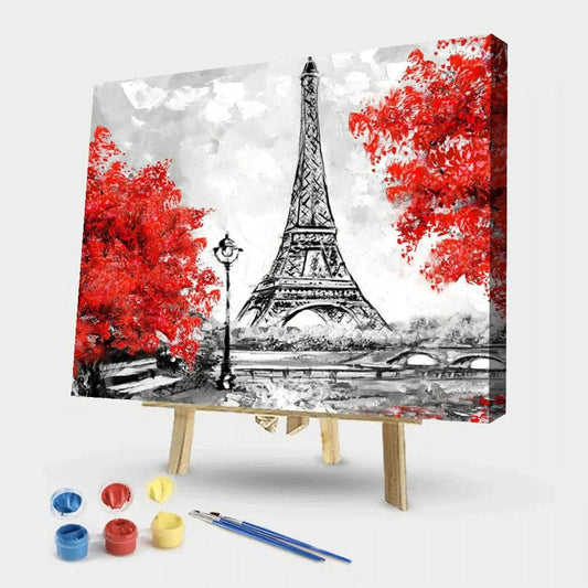 Eiffel Tower-Paint By Numbers 50*40cm ktclubs.com