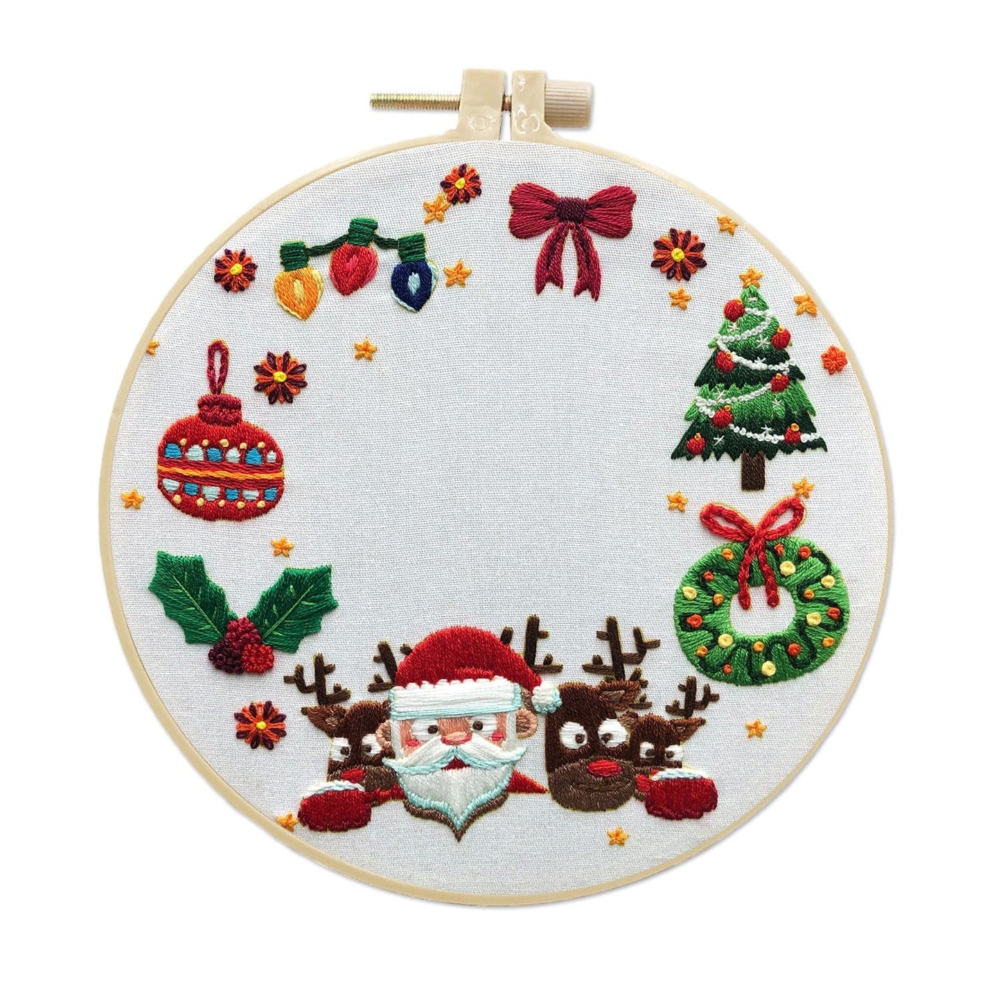 Father Christmas Snowman Garland - Embroidery ktclubs.com