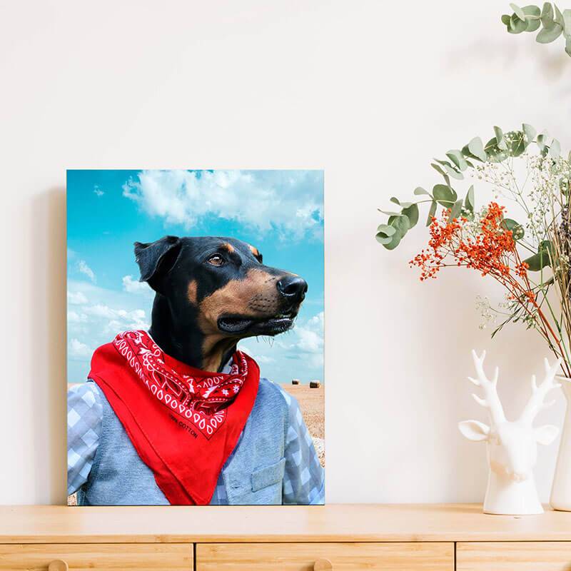 Free Spirit Cute Animal Portraits Pet Oil Painting ktclubs.com