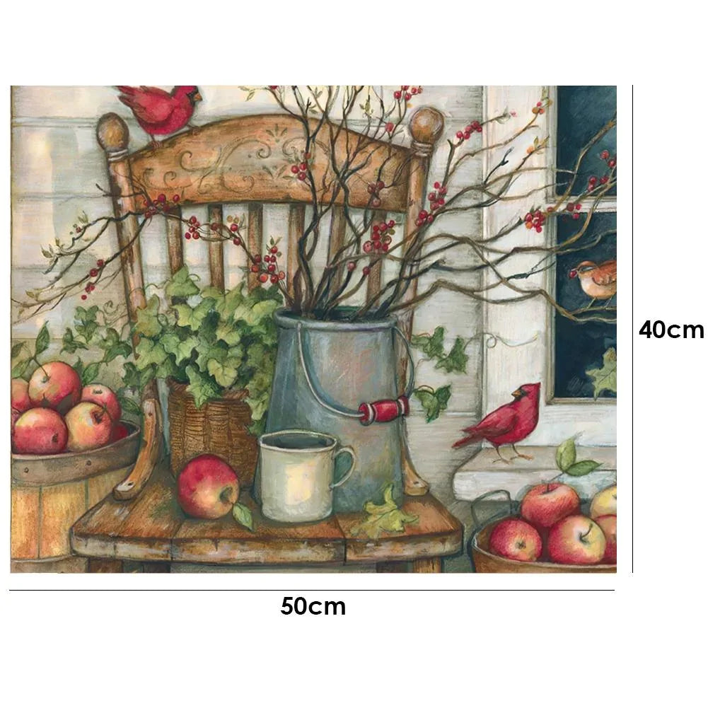 Fruit-Paint By Numbers 50*40cm ktclubs.com