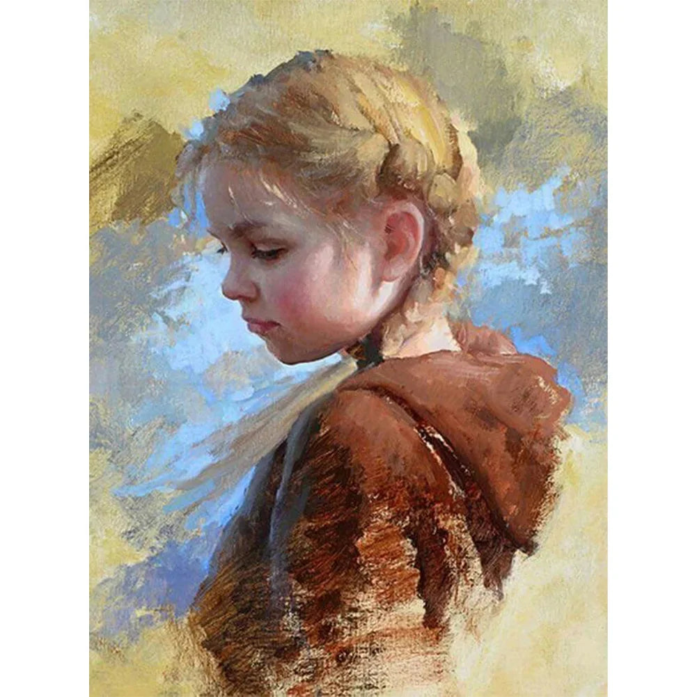 Gentle Girl-Paint by Numbers 40*50cm ktclubs.com
