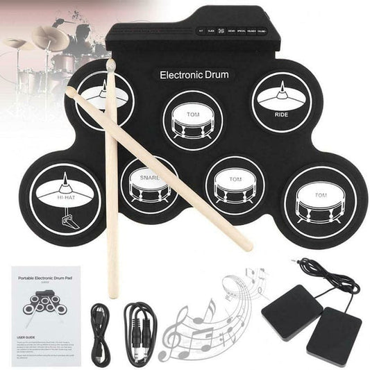 Hand roll electronic drums percussion instruments portable Hand rolled drums jazz drums USB electronic drums ktclubs.com