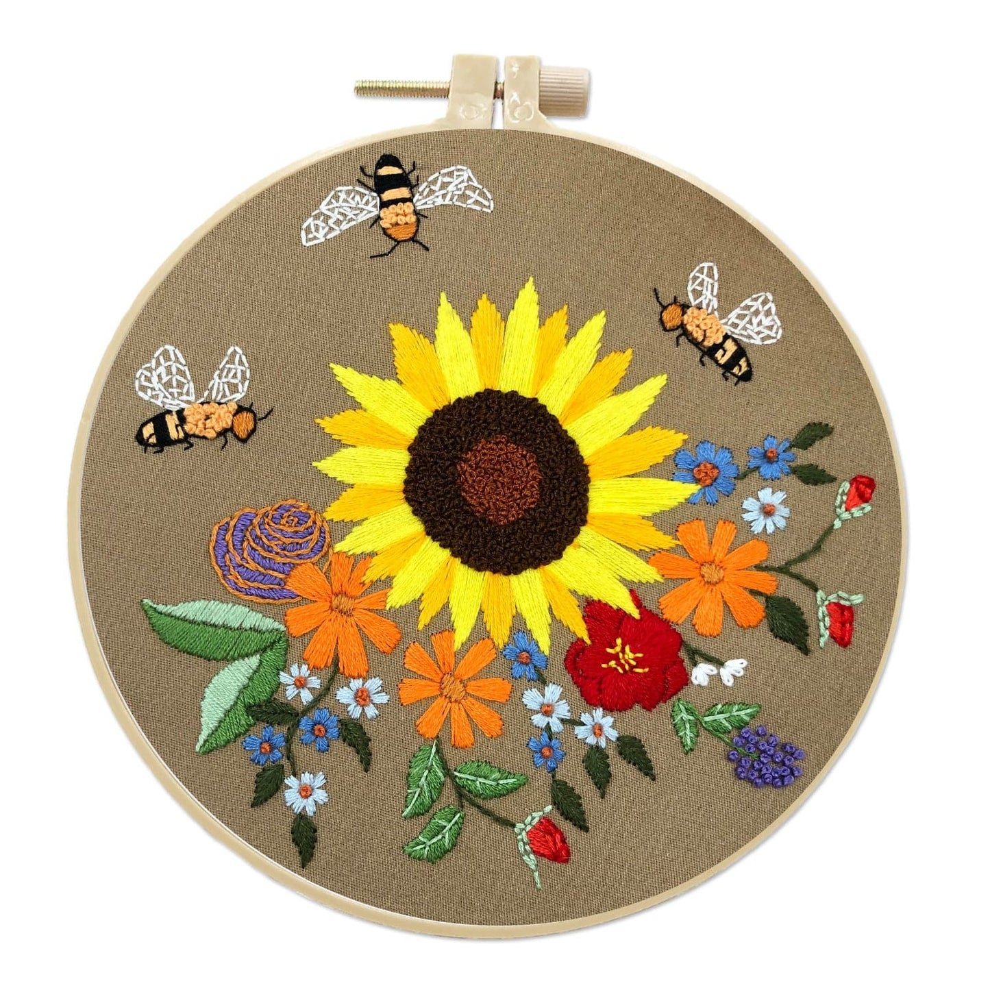 Insects and flowers - Embroidery ktclubs.com