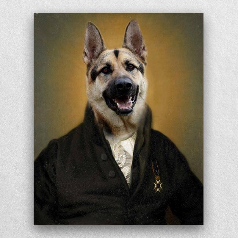 Jurist Custom Animal Painting Portrait Vintage Dog Painting ktclubs.com