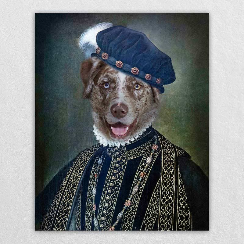 King Charles IX Custom Regal Noble Pet Portraits Drawings ktclubs.com