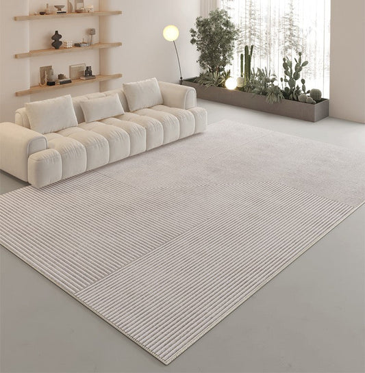Modern Geometric Carpets for Bedroom, Modern Living Room Rug Placement Ideas, Modern Abstract Rugs under Dining Room Table
