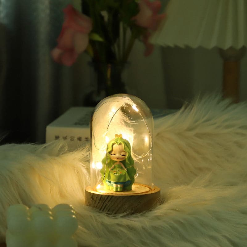 "Little girl in a glass enclosure"-Ornaments, gifts ktclubs.com