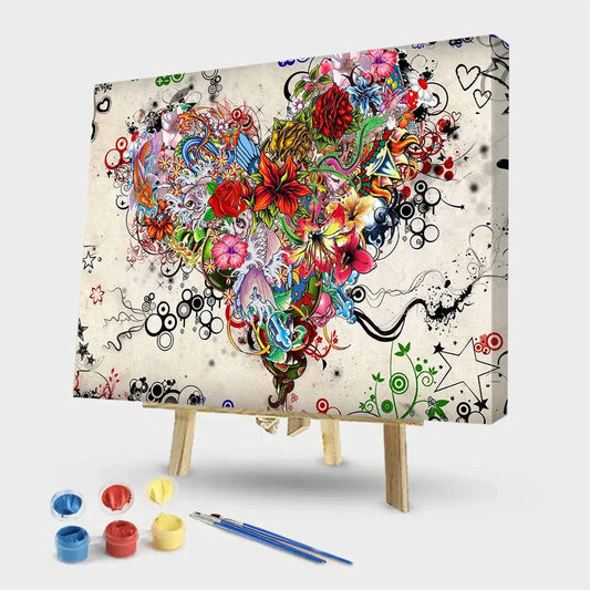 Love Heart - Paint by Numbers 40x50cm ktclubs.com
