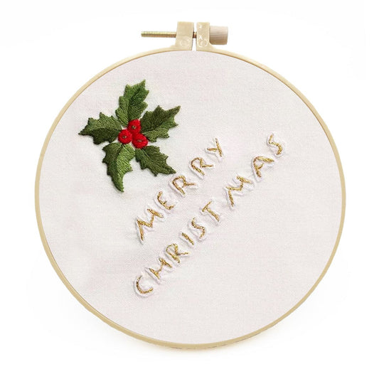 “Merry Christmas”-Embroidery ktclubs.com