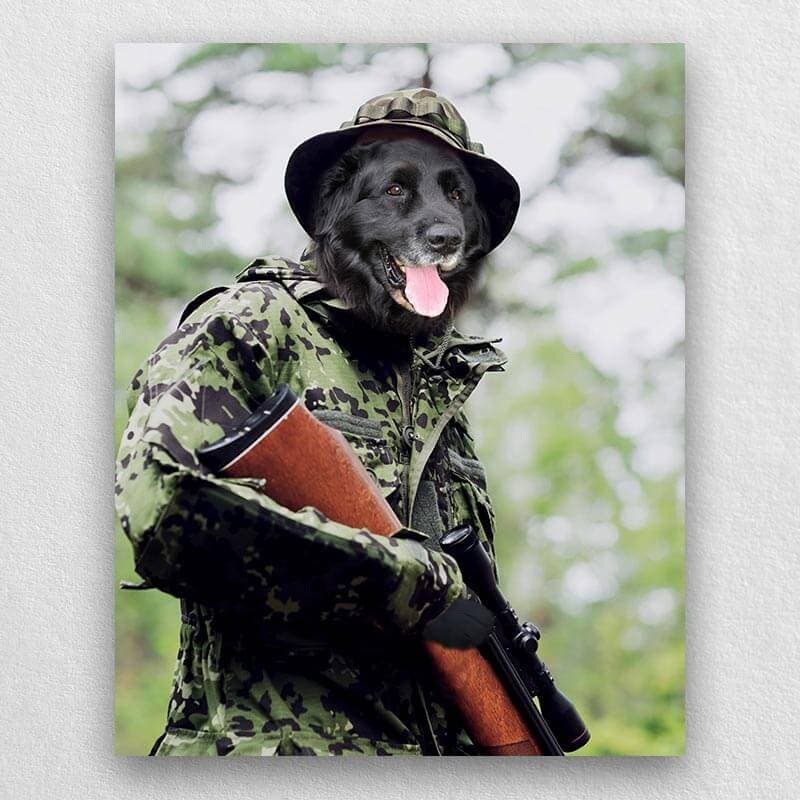 Military Pet Soldier In Field Army Paintings ktclubs.com