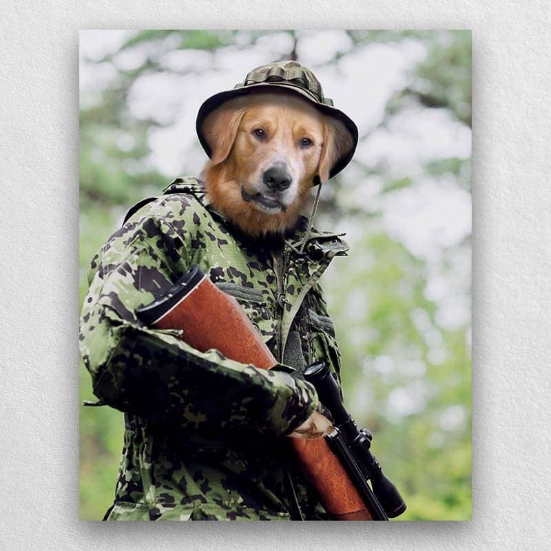 Military Pet Soldier In Field Army Paintings ktclubs.com