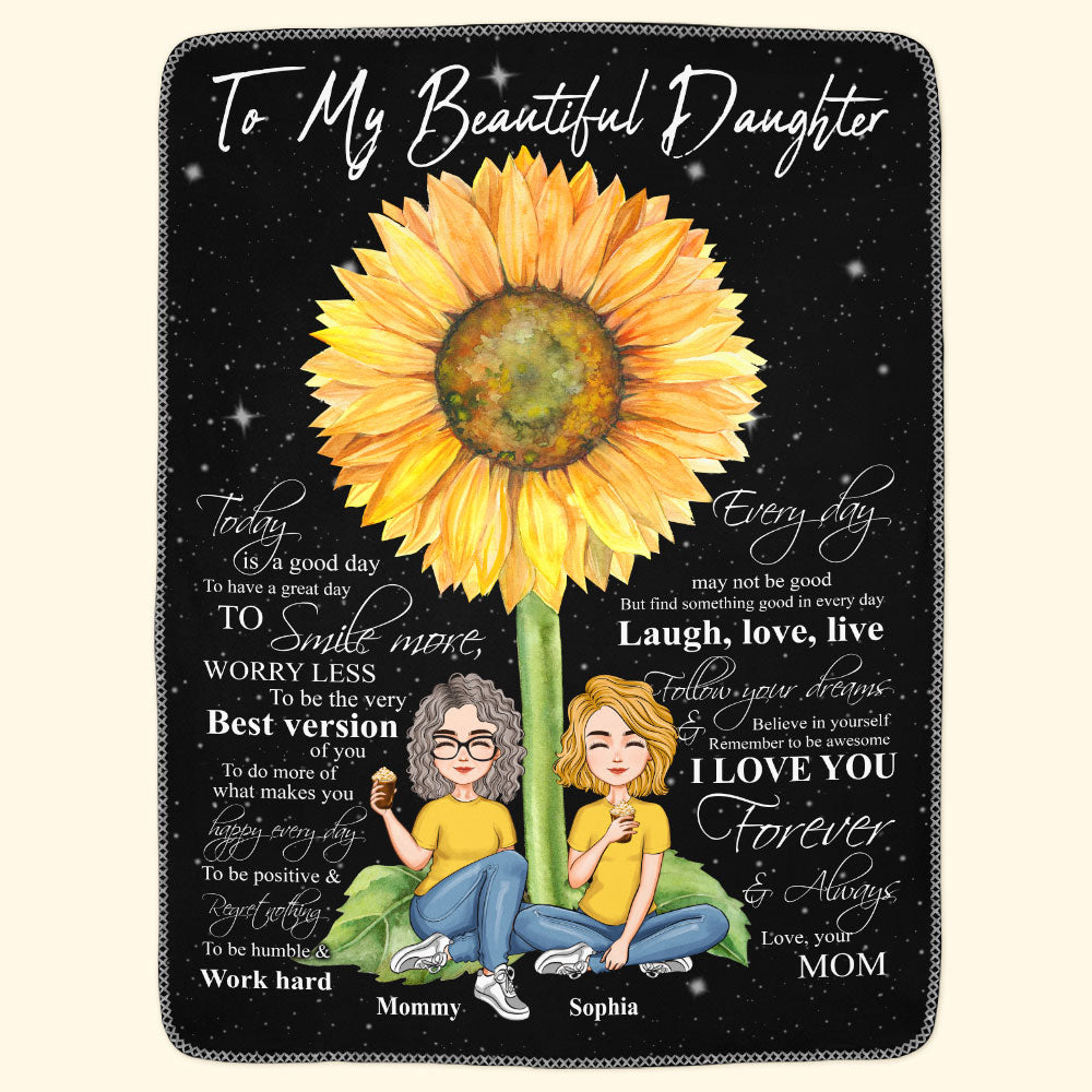 My Daughter - Believe In Yourself - Personalized Blanket - Birthday, Loving Gift For Your Baby, Your Daughter