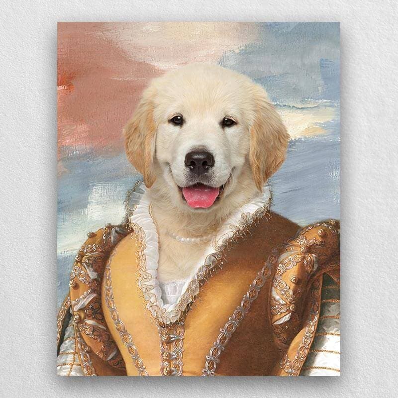Noblewoman Pet Portrait Renaissance Dog Royal Portraits ktclubs.com