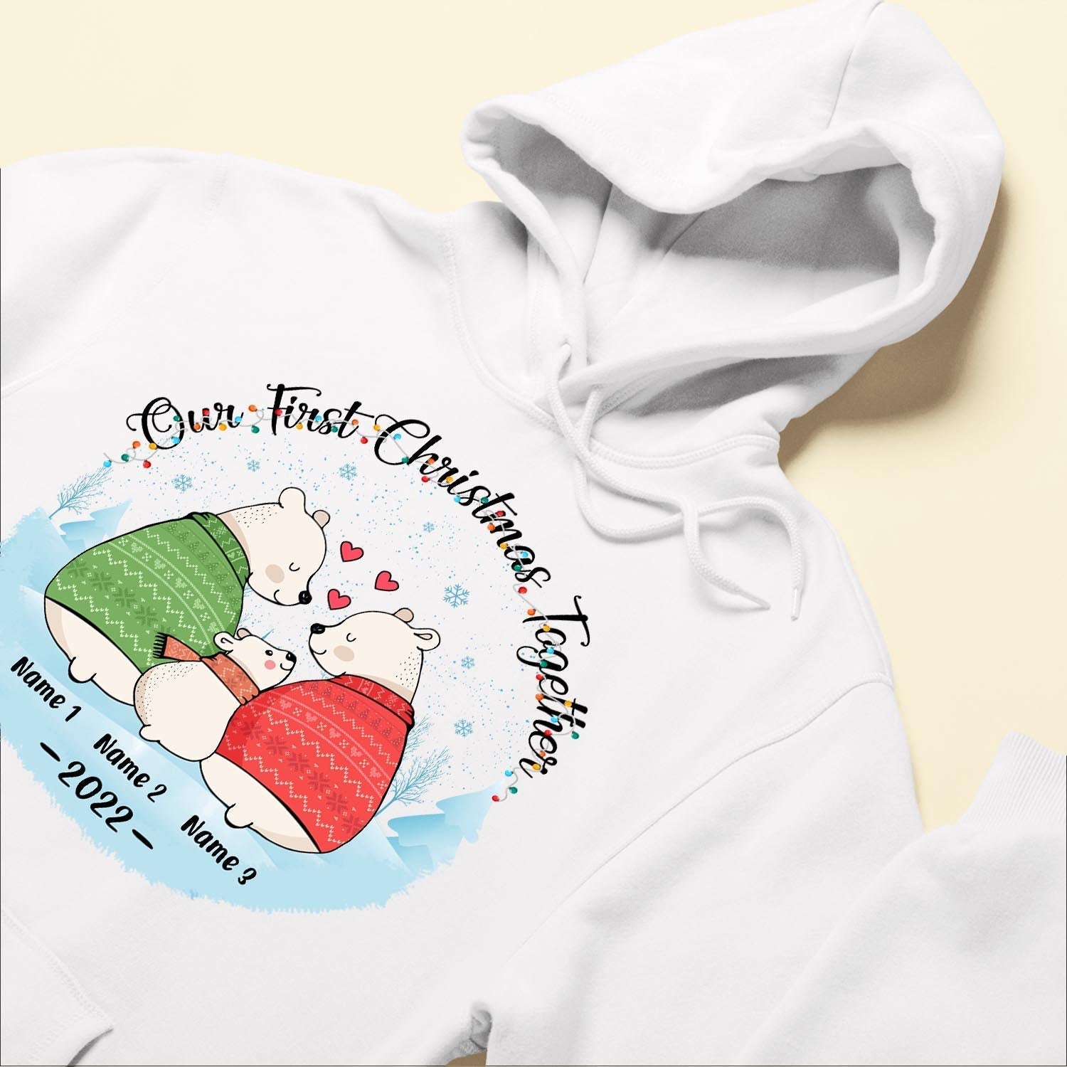 Our First Christmas Together - Personalized Shirt - Christmas Gift For Parents