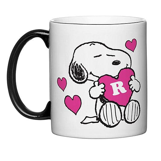 PEANUTS® Snoopy™ Initial Heart Mug ktclubs.com