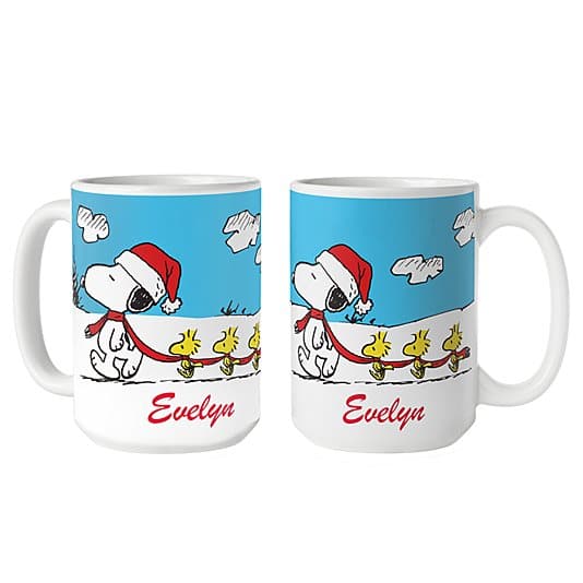 PEANUTS® Winter Fun Snoopy™ & Woodstock™ Mug ktclubs.com