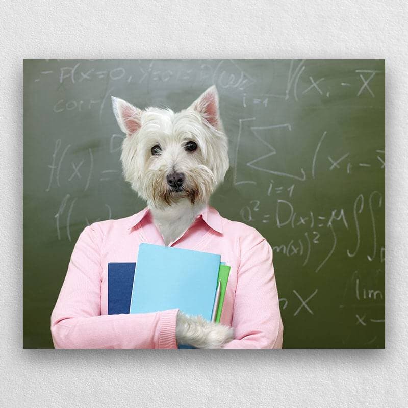 Paint Your Own Pet Into A Responsible Teacher Portrait ktclubs.com