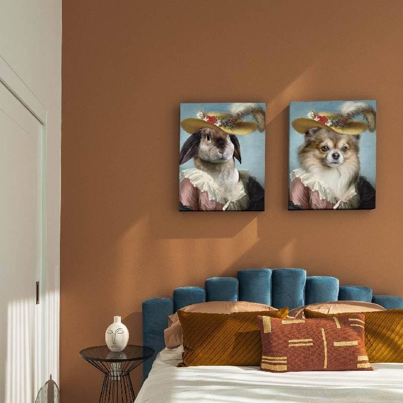 Painter Fancy Pet Portraits Pet Paintings on Canvas ktclubs.com