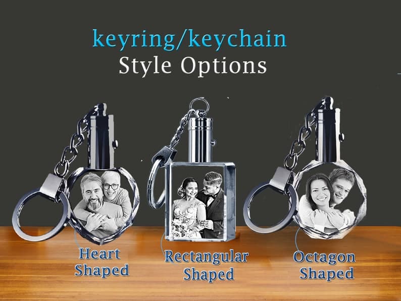 Personalised 2-D Memorial Heart Led Key chain - Custom Image Name Memorial Key Chain - Unique Memorial Keychian With Image Engraved ktclubs.com
