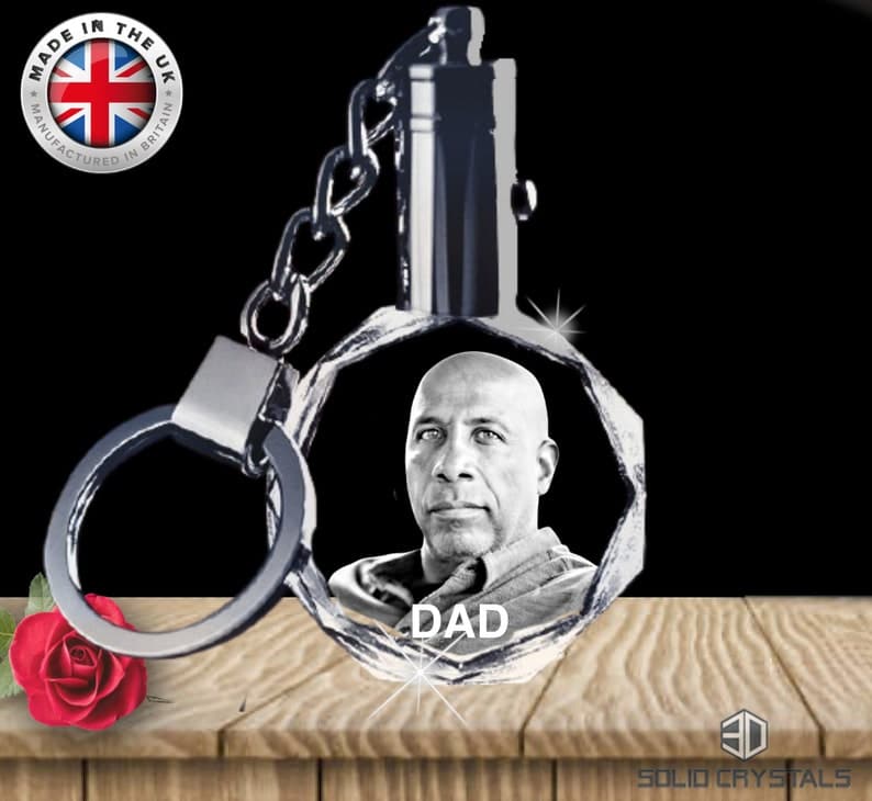 Personalised 2-D Memorial Heart Led Key chain - Custom Image Name Memorial Key Chain - Unique Memorial Keychian With Image Engraved ktclubs.com