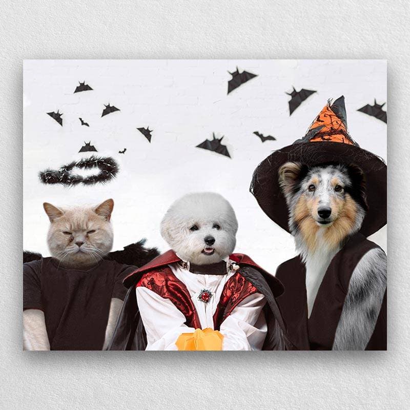 Pet Painting In Scary Yet Elegant Halloween Costumes ktclubs.com