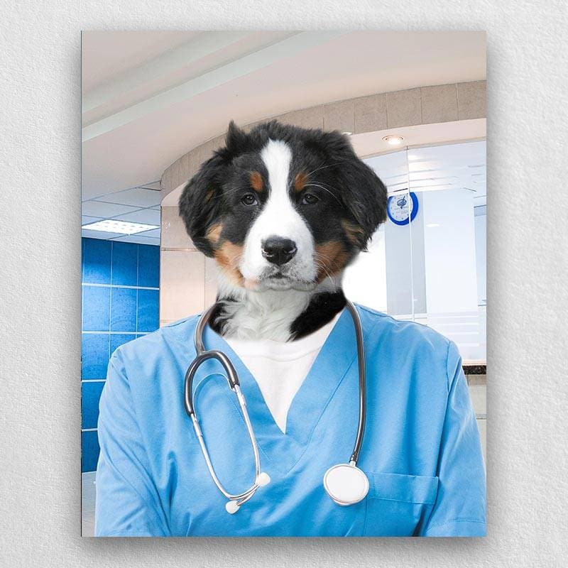 Pet Portraits Dressed Up As A Professional Surgeon ktclubs.com
