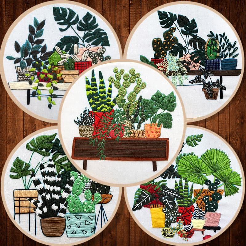 Plants - Embroidery ktclubs.com