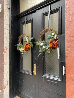 Rust & Burgundy Fall Wreath, Front Door Wreaths, Rustic Wreath, Door Décor, Front Door Wreath, Boho Door Wreath, Autumn Wreath, Fall Decor ktclubs.com