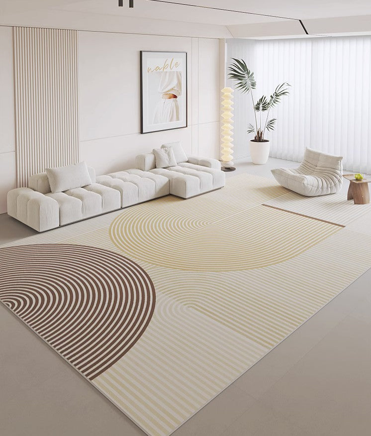 Modern Living Room Rug Placement Ideas, Modern Geometric Carpets for Office, Bedroom Modern Area Rugs, Modern Area Rugs under Dining Room Table