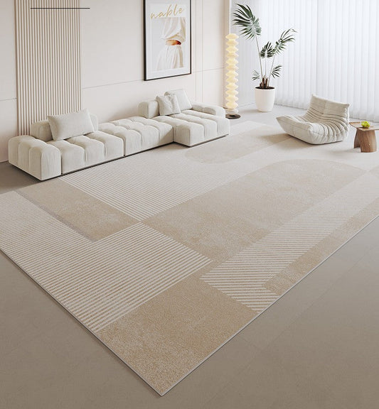 Unique Contemporary Modern Rugs, Large Geometric Carpets, Extra Large Modern Rugs under Dining Room Table, Abstract Modern Rugs for Living Room