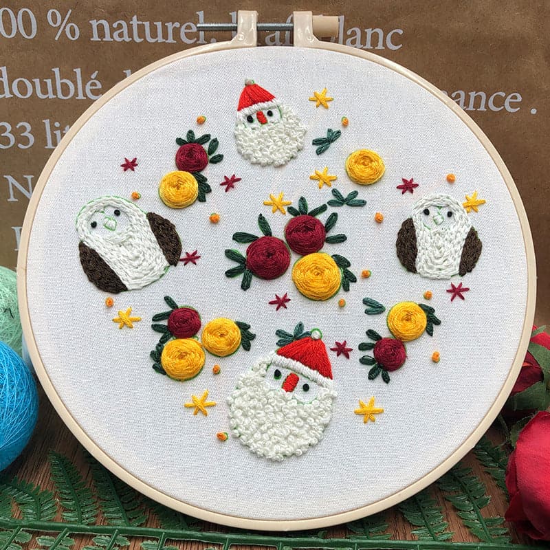 Santa and the Swan - Embroidery ktclubs.com