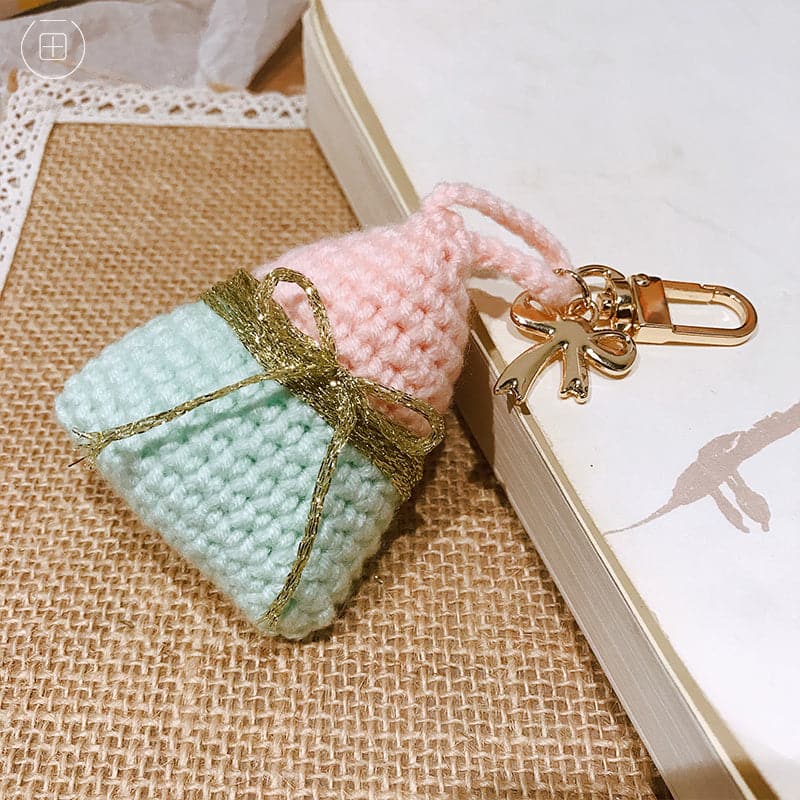 Small dumplings purse gift cartoon cute keychain wool hanging pendant ktclubs.com