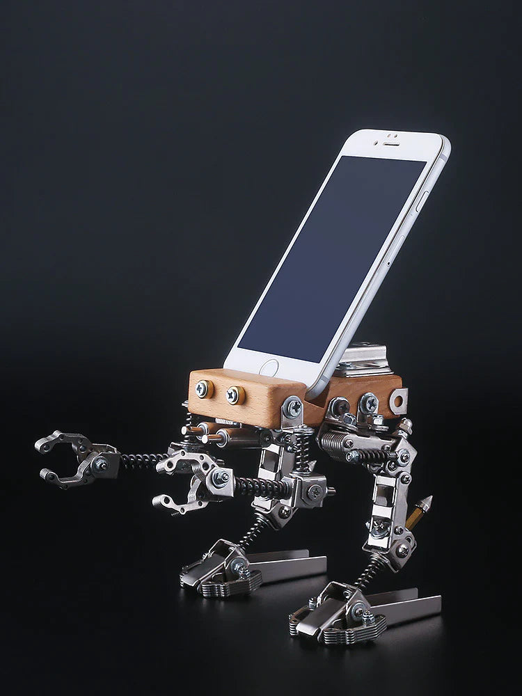 Small robot phone holder-3D assembled mechanical model ktclubs.com