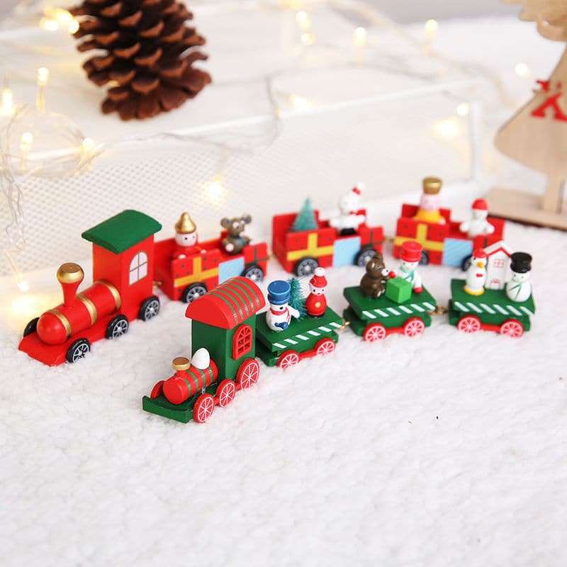 "Snowman driving a train"-Ornaments ktclubs.com