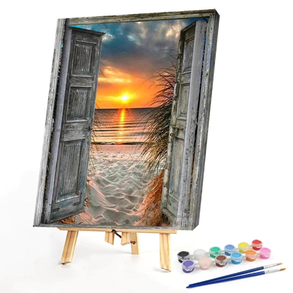 Sunrise Outdoor-Paint By Numbers-40x50CM ktclubs.com
