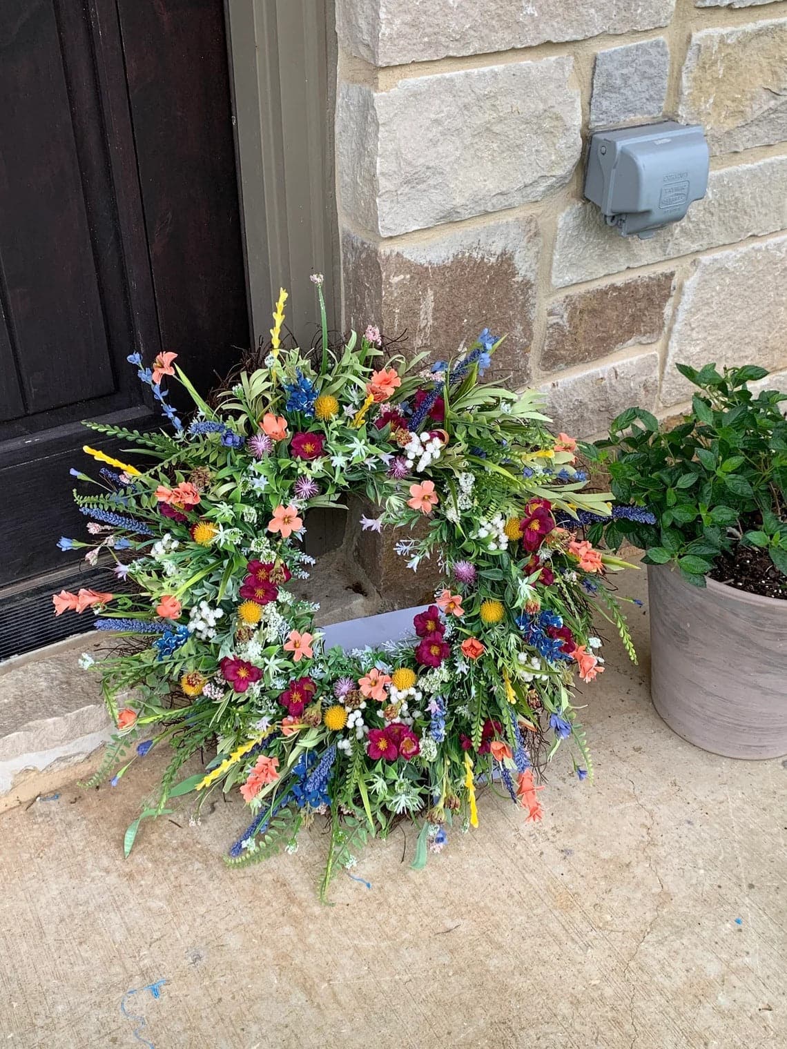 Texas Wildflower wreath Outdoor decoration Wreaths ktclubs.com