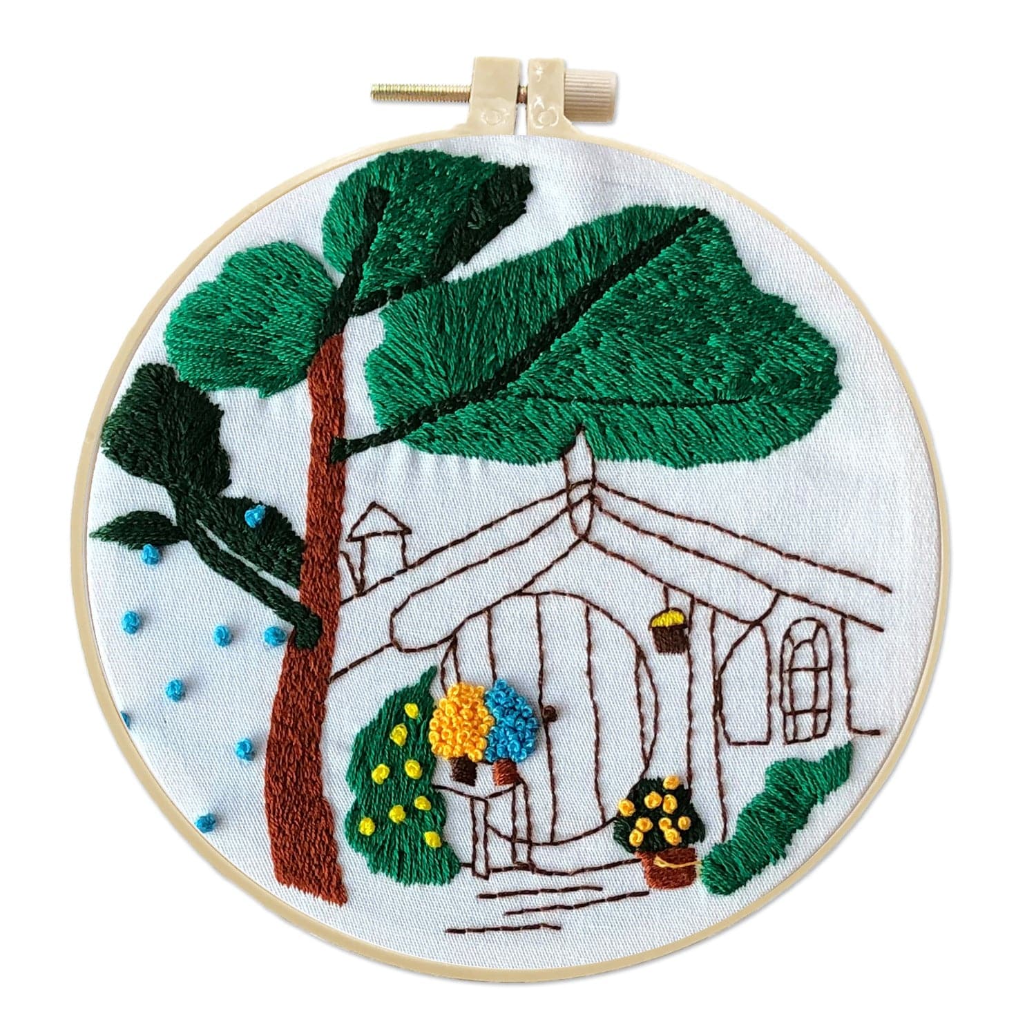 "The Flower on the Corner" - Embroidery ktclubs.com