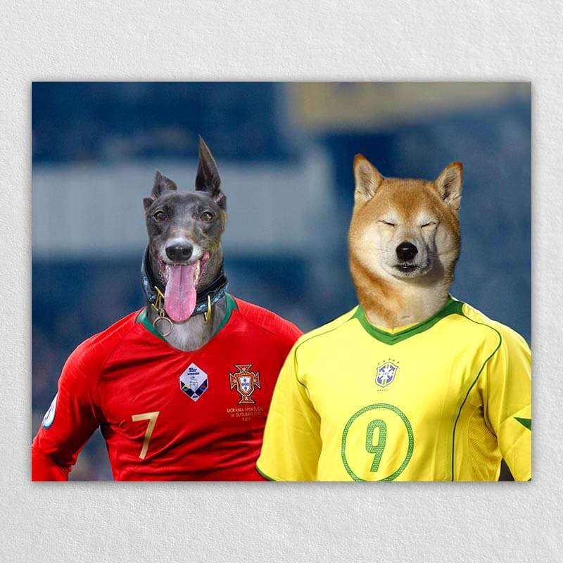The Meeting Soccer Star Cats Or Dogs In Paintings ktclubs.com