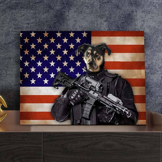 The U.S. Military Soldier Portrait Of Your Pet ktclubs.com