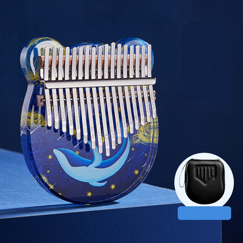 Thumb piano 21 tone crystal clear finger piano 17 music instrument ktclubs.com