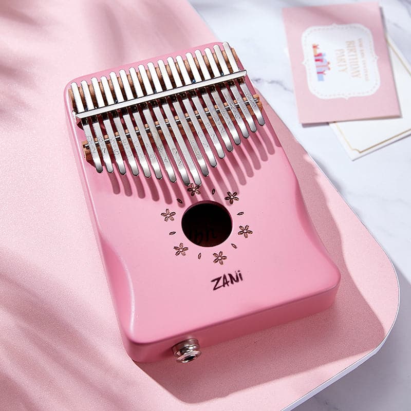 Thumb piano pink 17-note kalimba five-finger piano musical instrument ktclubs.com