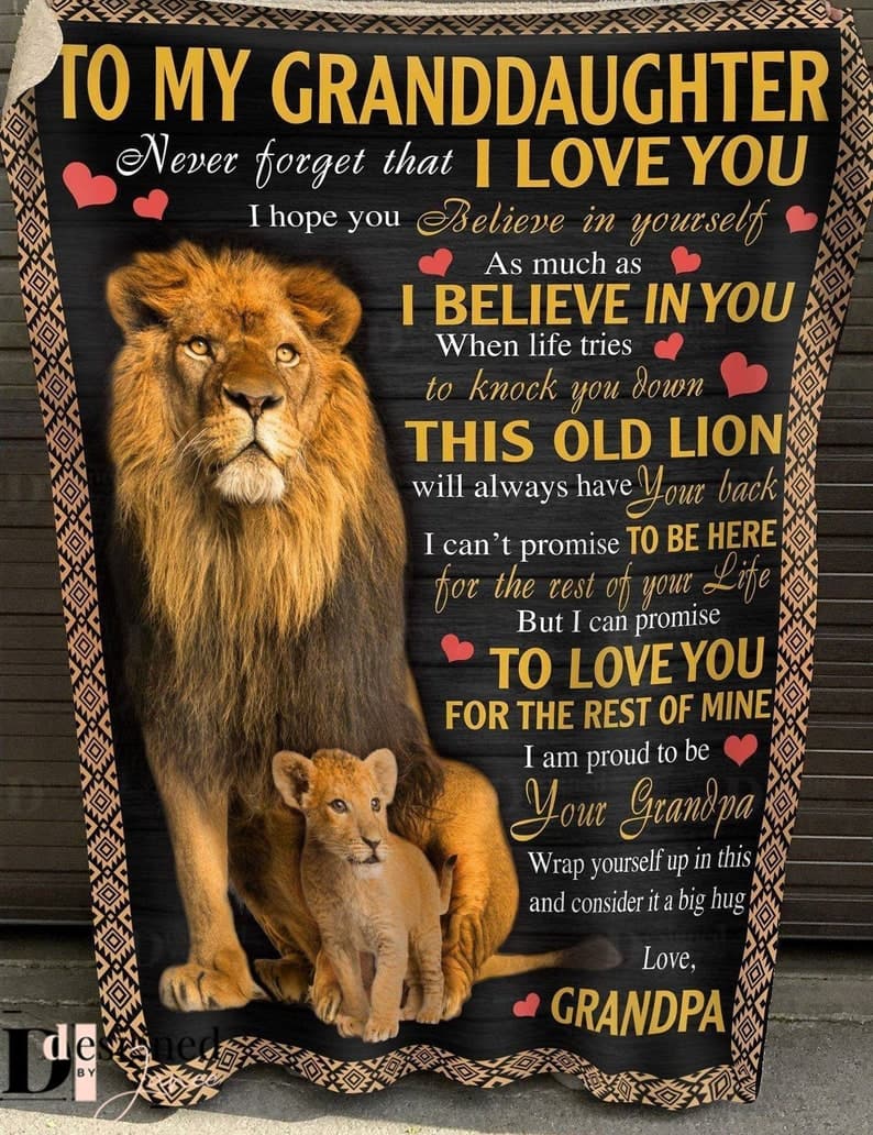 To My Granddaughter Never Forget That I Love You Blanket ktclubs.com